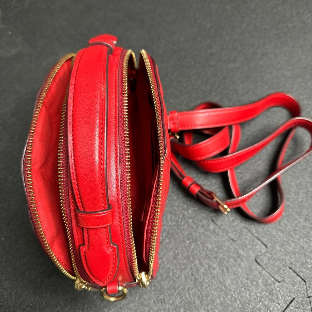 Coach Red Quilted Crossbody Bag - Picture 5 of 6